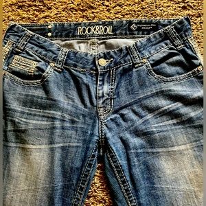Rock and roll wide leg jeans